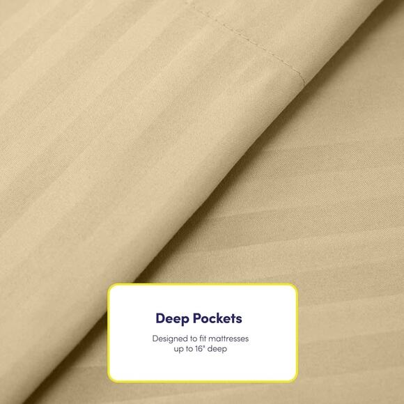 NEW 6-Piece Full Size Sage Green Bed Sheet Set 1500 Supreme Collection - Picture 5 of 6